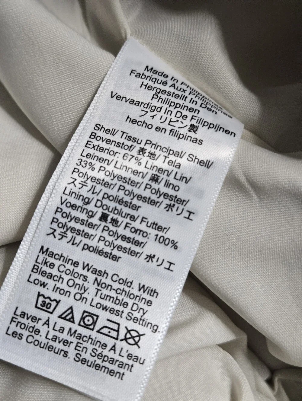 Nwt J. Crew Kaya Pant Stretch Linen Blend Flax Ivory Size 2